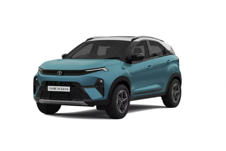 Tata Nexon Creative+ Ps Dark At (dca) in Creative Ocean with White roof