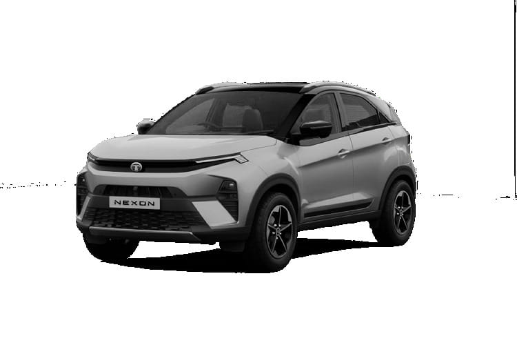 Tata Nexon Creative+ Ps Dark At (dca) in Pure Grey With Black Roof