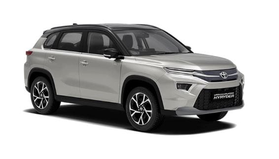 Toyota Urban Cruiser Hyryder S 2wd Neo Drive At in Cafe White with Midnight Black