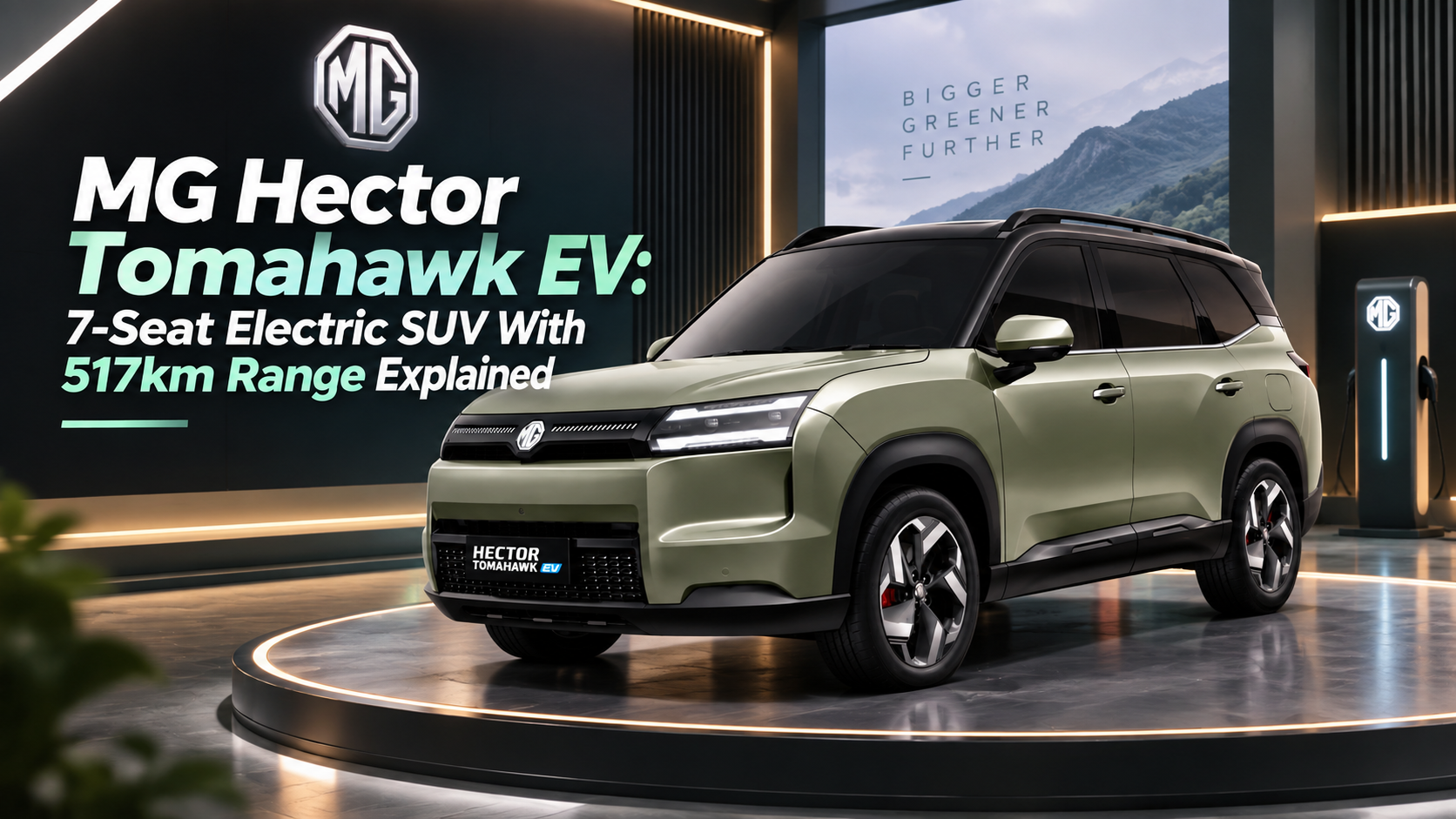 MG Hector Tomahawk EV: 7 Seat Electric Suv With 517km Range Explained
