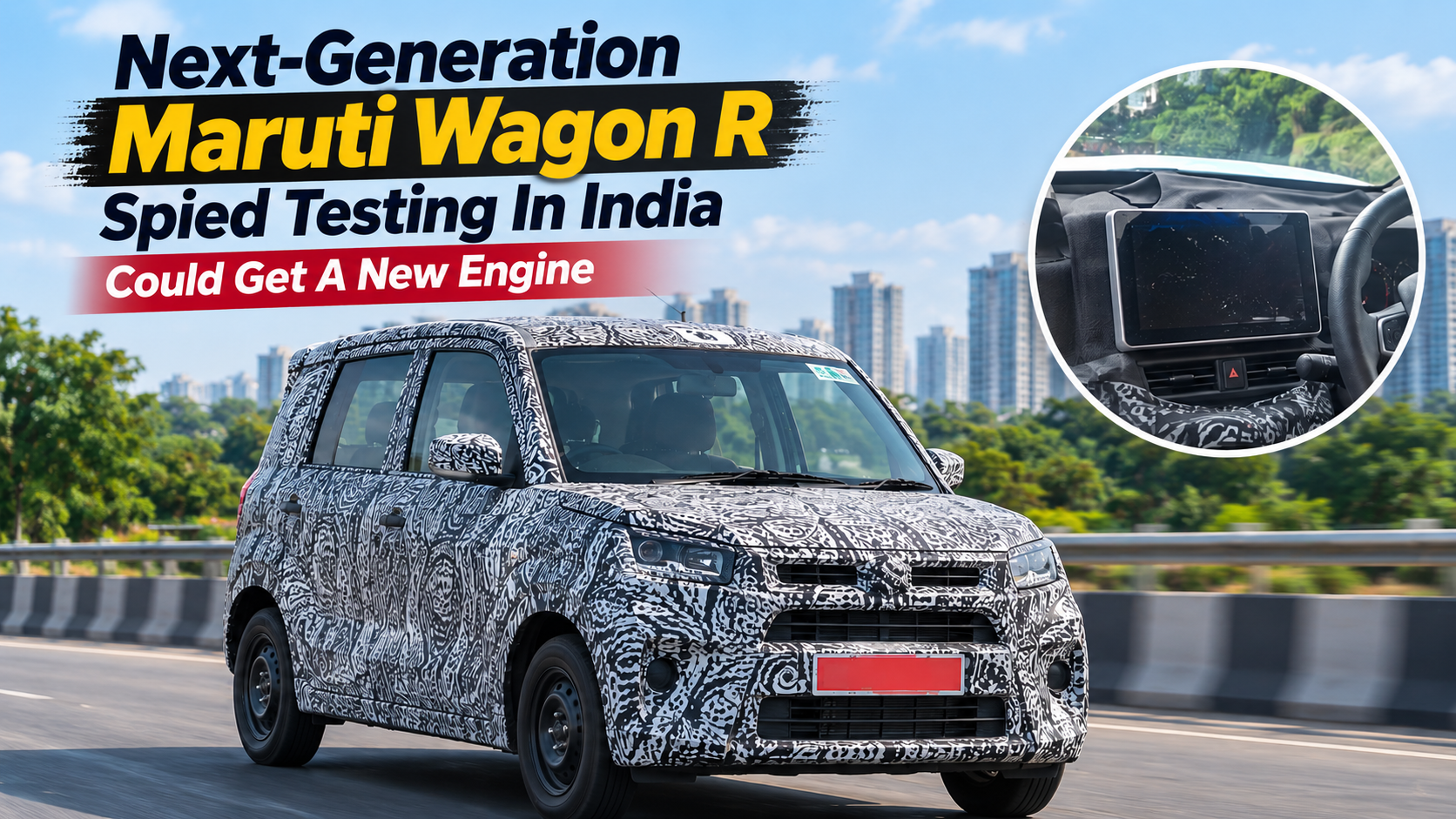 Next Generation Maruti Wagon R Spied Testing In India, Could Get A New Engine